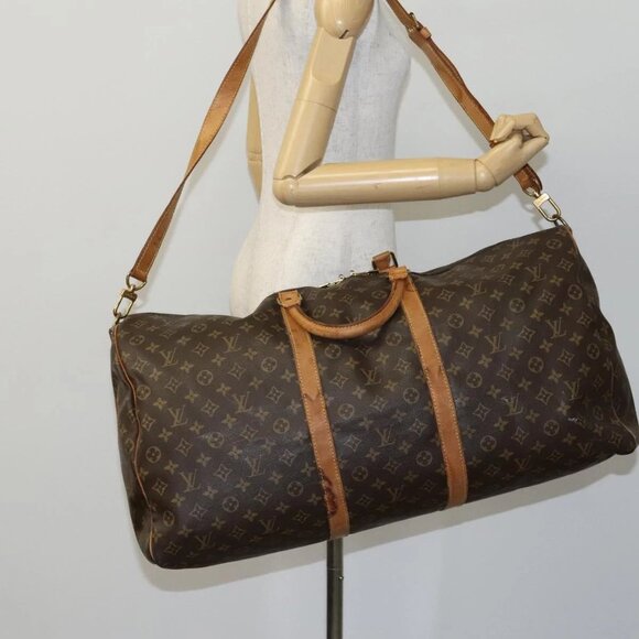 LOUIS VUITTON Monogram Keepall Bandouliere 60 Boston Bag - Picture 1 of 16